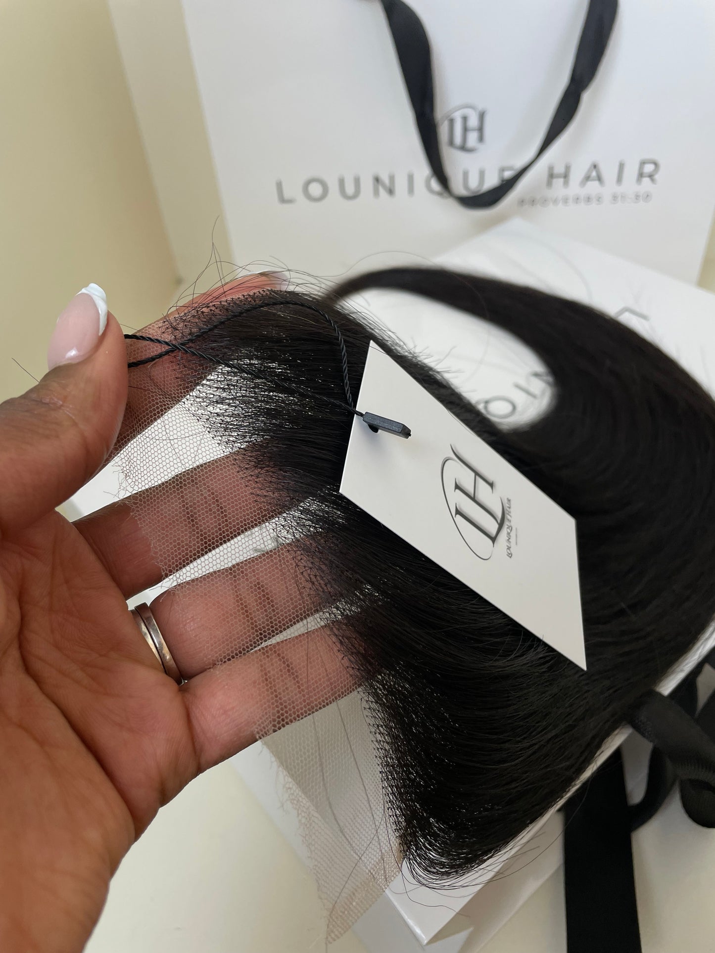 Lounique hair HD Lace Closure #1B