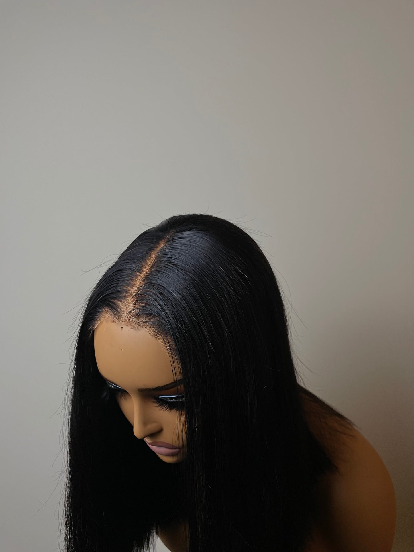 Mink Raw Straight HD Lace Wig #1B