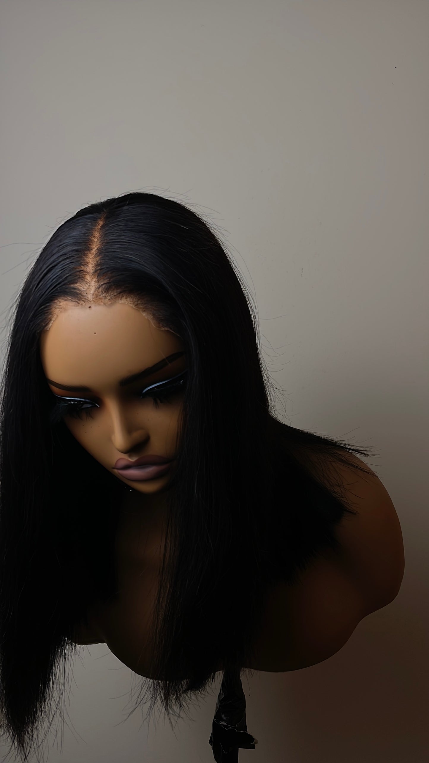 Mink Raw Straight HD Lace Wig #1B