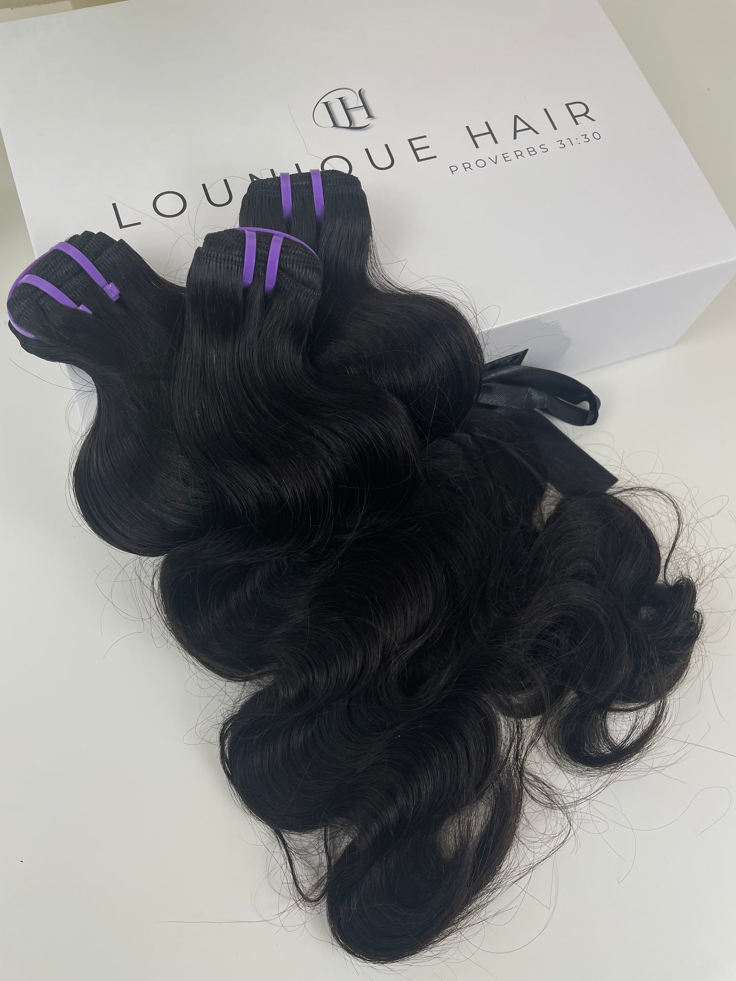 Lounique hair Mink Raw Bundles (100g Weft) #1B