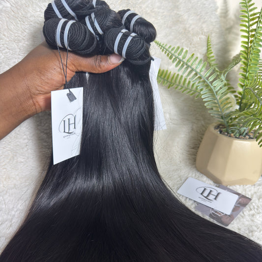 Lounique hair Raw Bundles (100g Weft) #1B