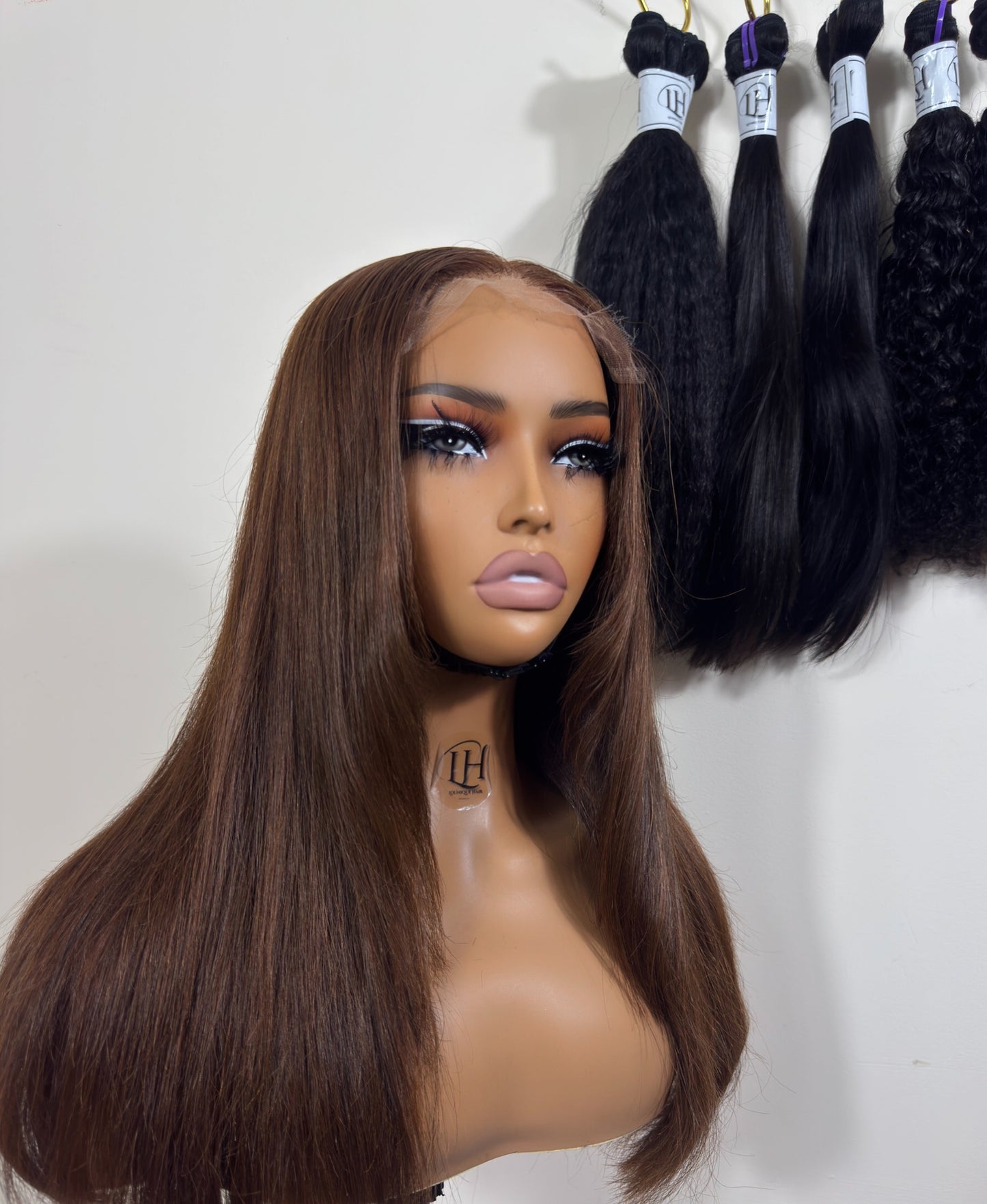 Lounique hair chestnut