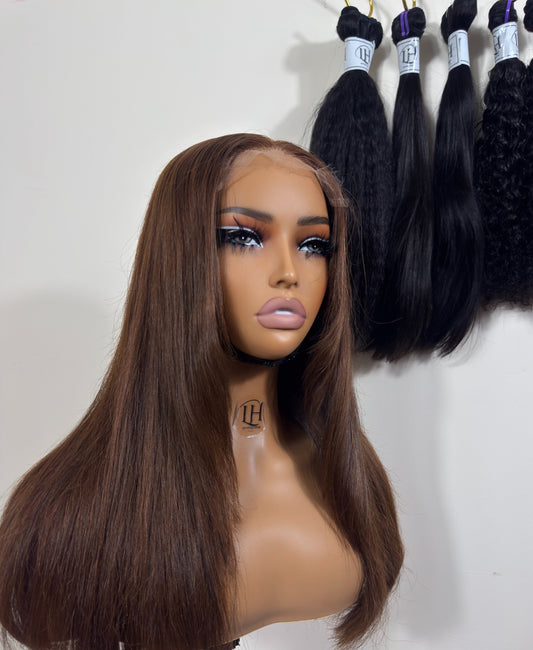 Lounique hair chestnut