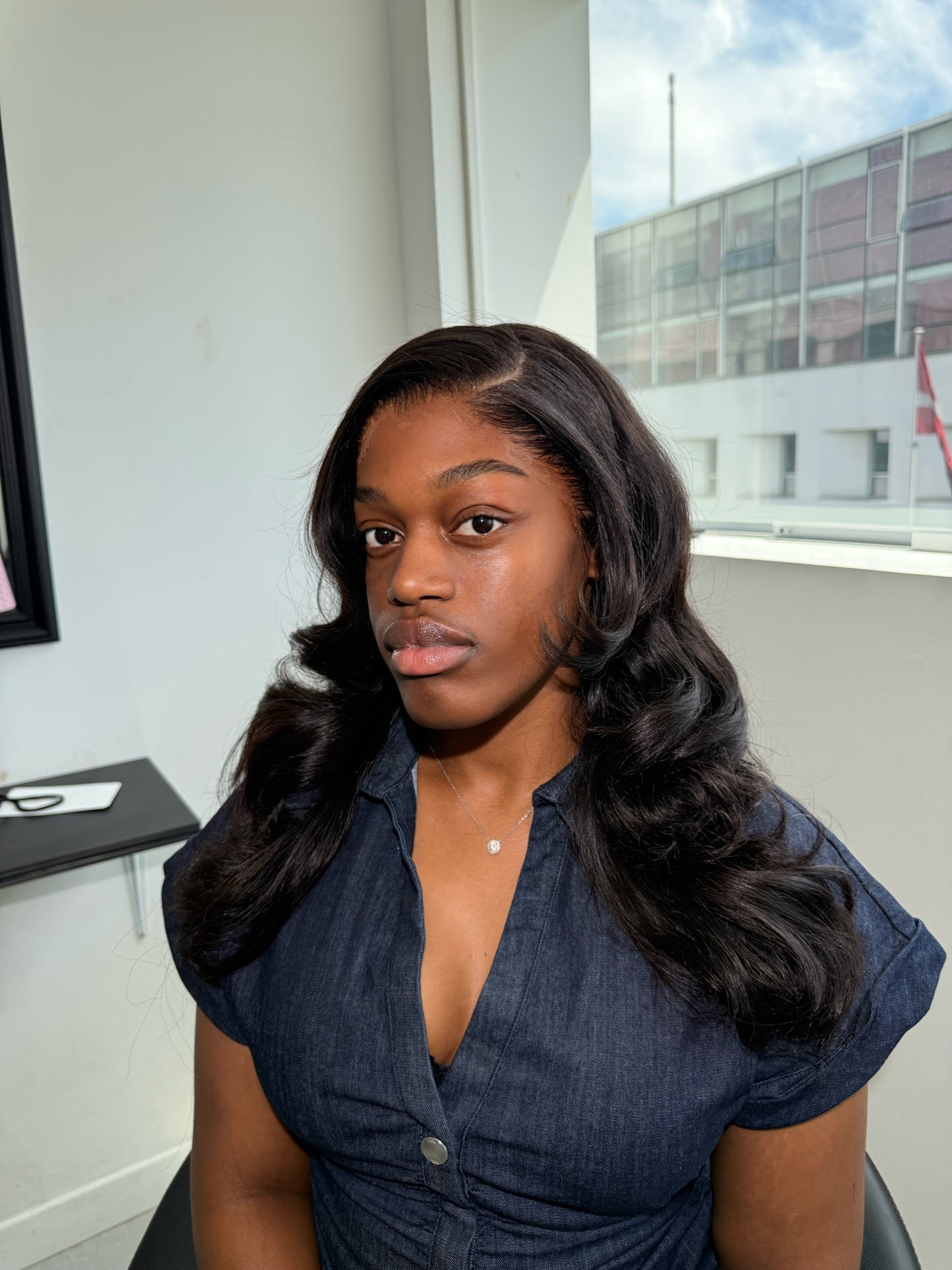 Mink Raw Body Wave Transparent Lace Wig #1B