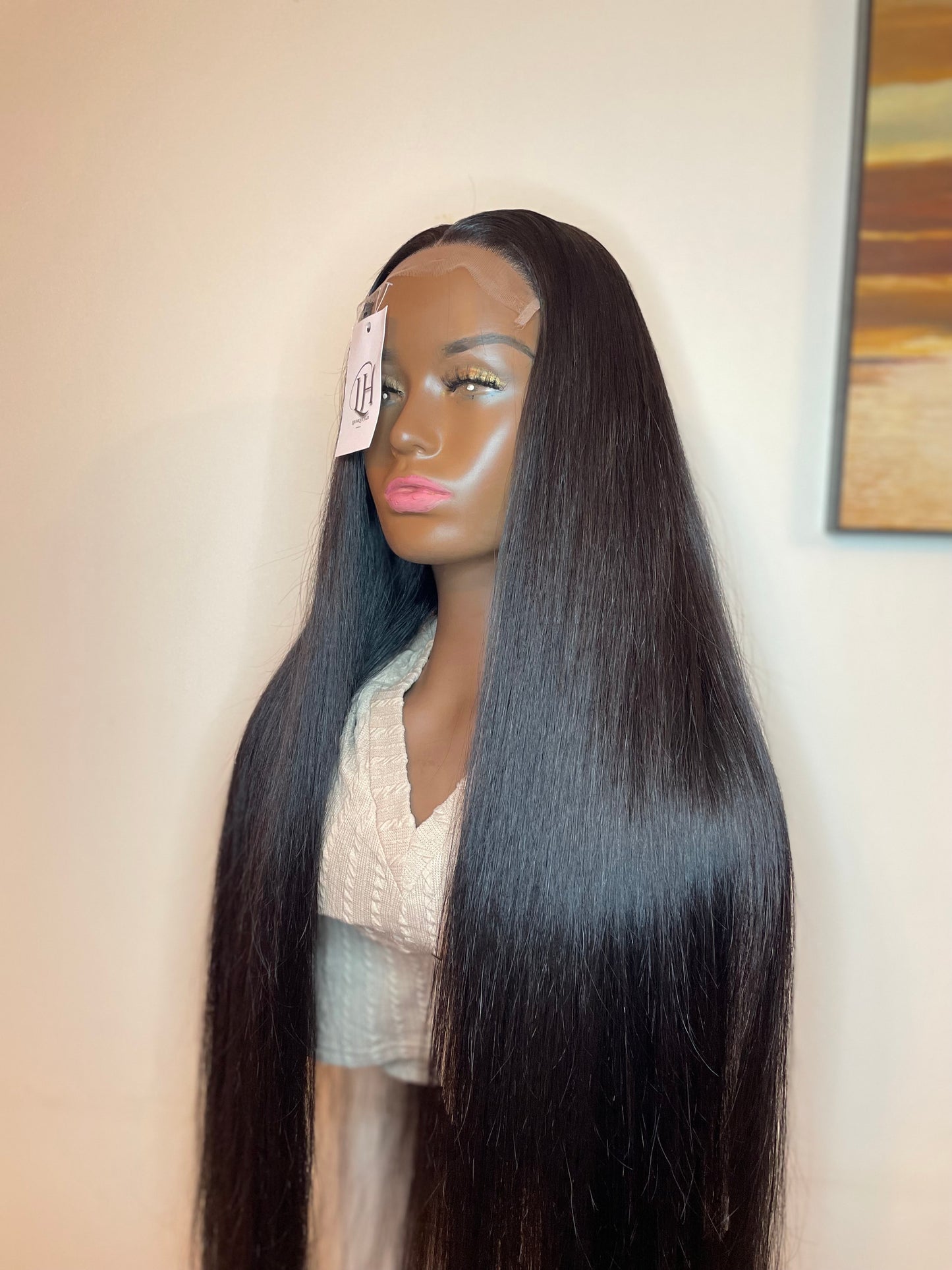 Top Raw Straight HD Lace Wig #1B