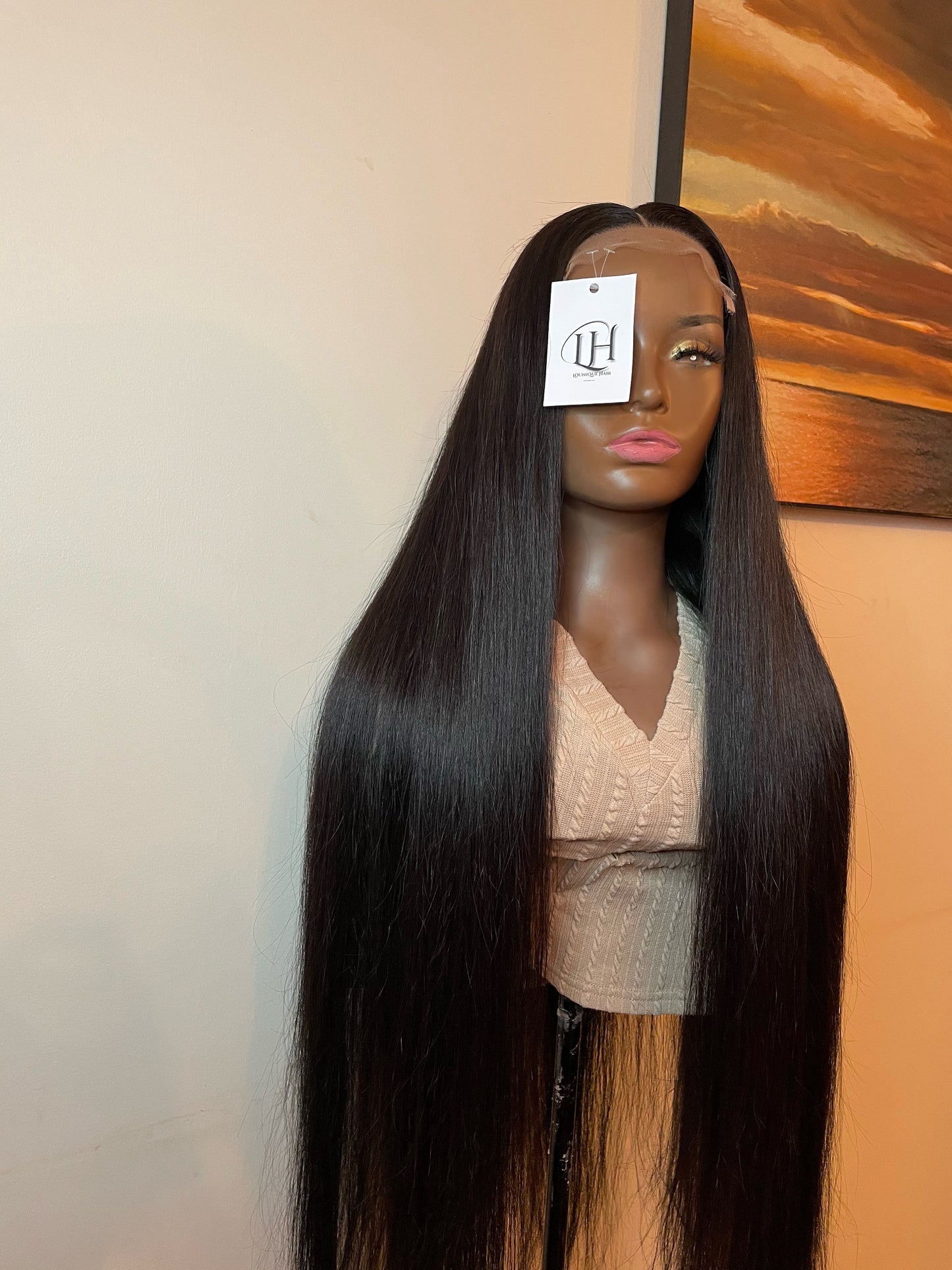 Top Raw Straight HD Lace Wig #1B